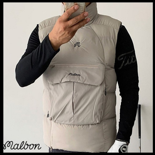 말 본 주머니패딩조끼