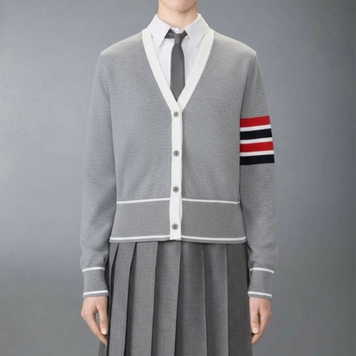 🍀 [THOM BROWNE] 톰브라운 밀라노 클래식 4바 브이넥 여성 가디건 🍀 #2810