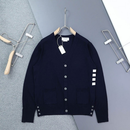 🍀 [THOM BROWNE] 톰브라운 인타르시아 4바 V넥 가디건 🍀 #2379