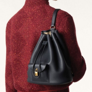 로로피아나 [LOLO PIANA] 수입프리미엄급 Extra Drawstring backpack L27 Calfskin Black 신상 입고💢 #태그 #가방 #12277