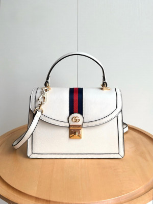 Gucci Ophidia 화이트 탑핸들백