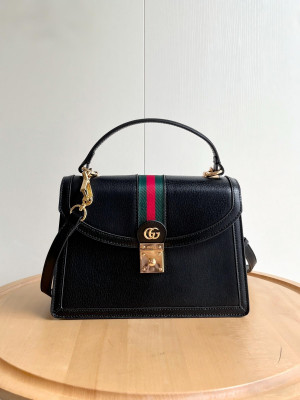 Gucci Ophidia 블랙 탑핸들백