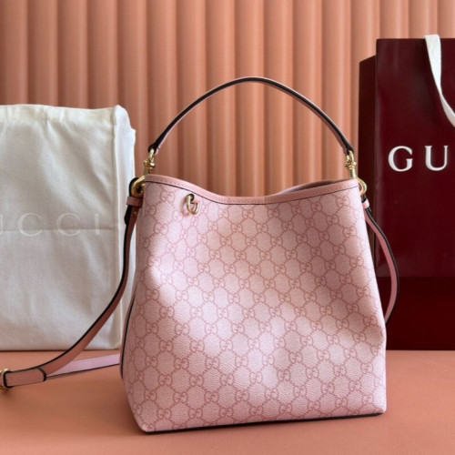 Gucci Ophidia GG 핑크 버킷백