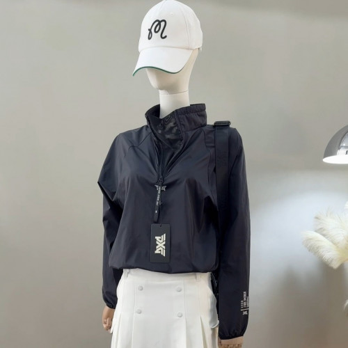 PXG 라운드넥 하프지퍼 윈드브레이커
