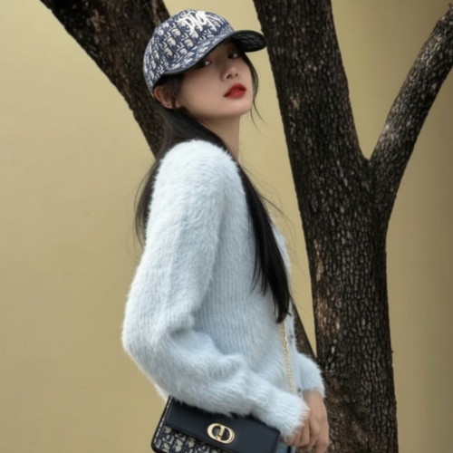 디올 오블리크 자가드 볼캡 [네이비]