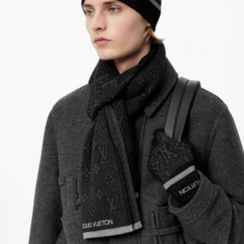 루이비통 모노그램 이클립스 울캐시 머플러