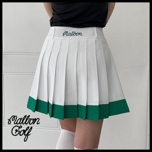 여성 본배색스커트