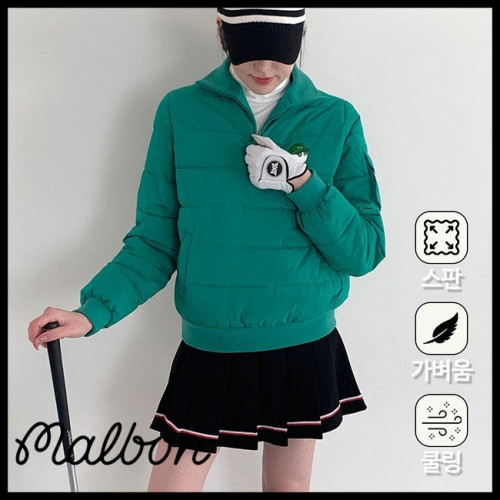 여성 본패딩반집업