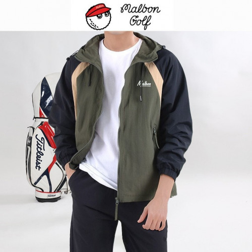 말X. 래글런 라인배색 후드 집업