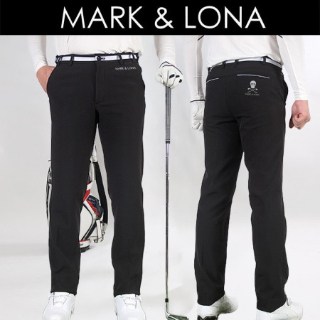 마크 허리띠 기모바지