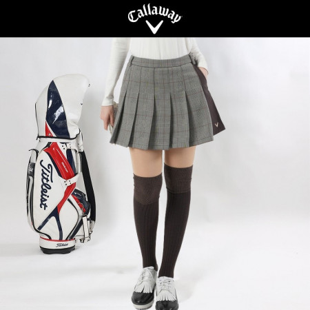 캘러. 체크 스커트