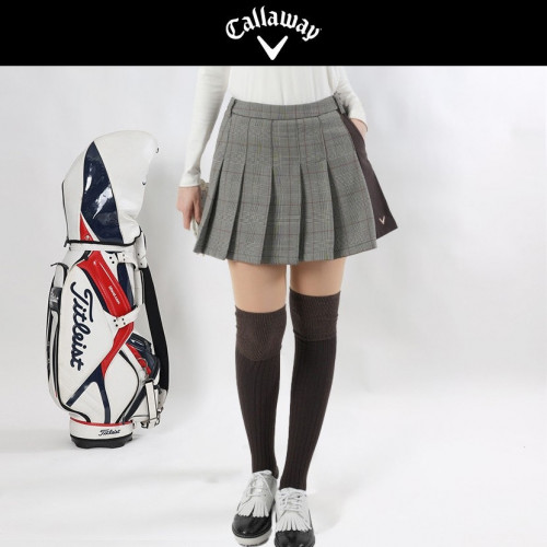 캘러. 체크 스커트