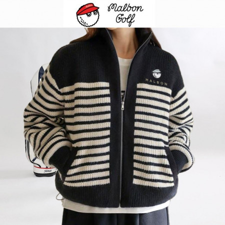 말X.덕다운 단가라 니트 집업