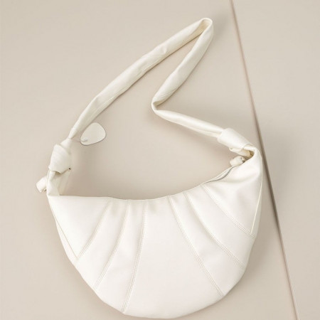 르메르 [LEMAIRE] 수입프리미엄급 25SS 르메르 미디엄 크로와상 백 소프트 나파 레더 화이트 #12235