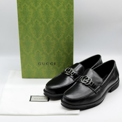 구찌 [GUCCI] 수입고급 구찌 GG 블랙 로고 로퍼 구두