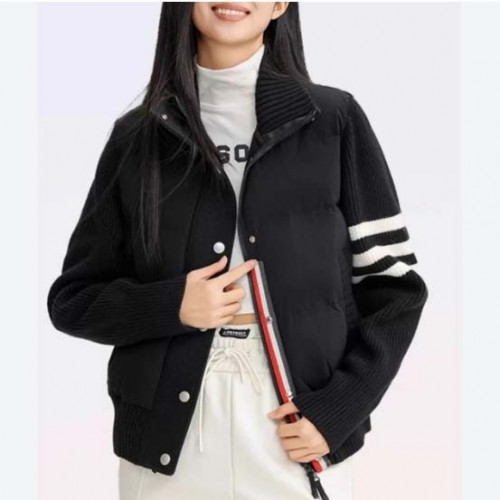 톰브라운 [ THOM ] 수입 다운 필드 울샤이니 크롭 자켓 -블랙-