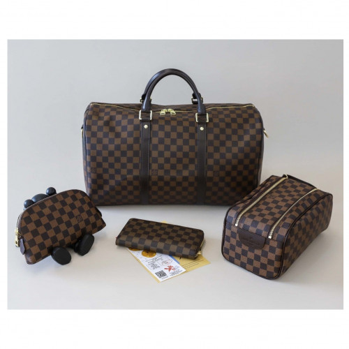 루이비통 [ L.V ] 수입 다미에 키폴45 여행구 & 톱키트 토일렛등 4종 SET -에벤-