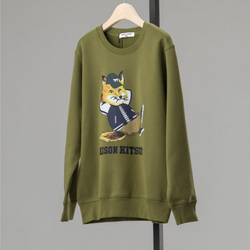 메종키츠네 수입고급 슬로우 폭스 그린 기모 맨투맨#5067 #12628