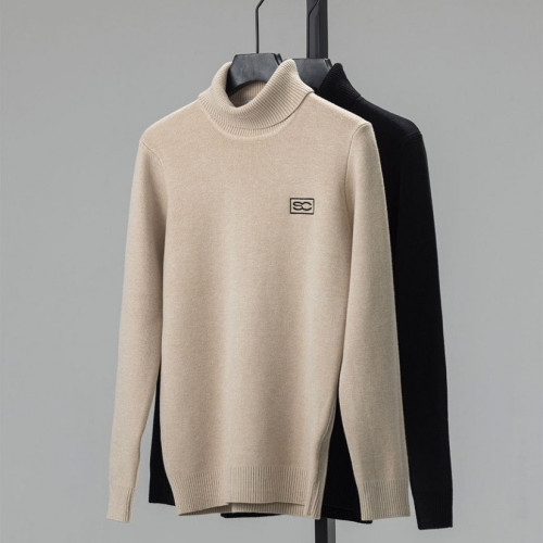 사우스케이프 [SOUTH CAPE] 하이넥 스퀘어 로고 니트