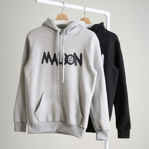 [특가세일][MALBON] 말본 남여공용 후면그래픽 포인트 후드 맨투맨#19703