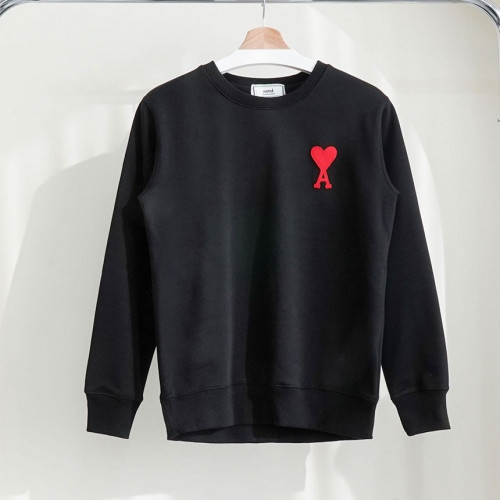 아미 남여공용 에이 하트 로고 드 꾀흐 기모 크루넥 맨투맨 티셔츠#12627 #5064