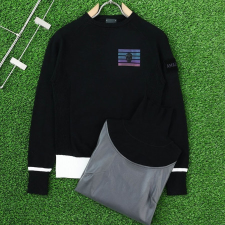 어메이징크리 아코디오 니트 패딩 후드 자켓#3183