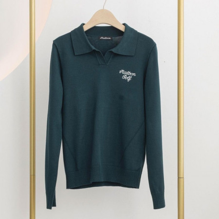 말본 [MALBON] 카라 여성 브이 니트 #12317