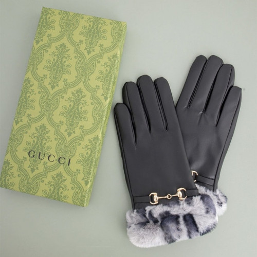 구찌 [GUCCI] 수입고급 구찌 레오파드 퍼 GG 인터로킹 레더 장갑