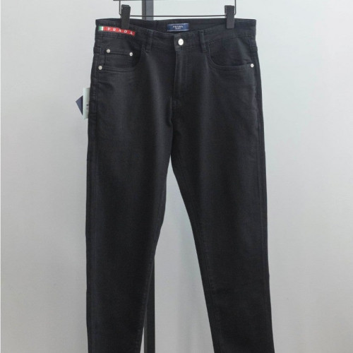 프라다 [PRADA] 남성 삼각로고 블랙 팬츠 #12844