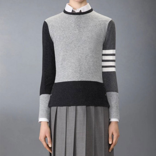 톰브라운 펀믹스 4바 라운드 니트