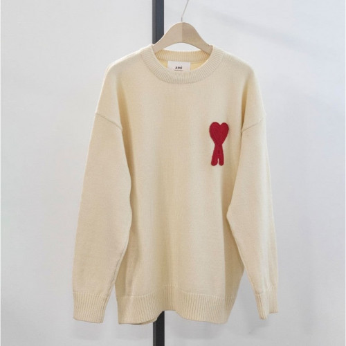 아미 [AMI] 여성 드 쿠르 빅하트로고 니트