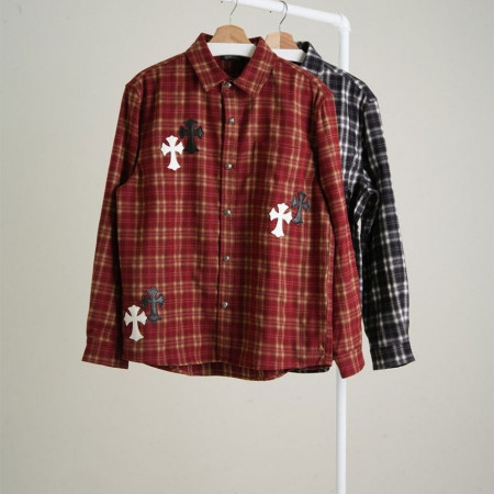 크롬하츠 세메터리 체크 셔츠#19914