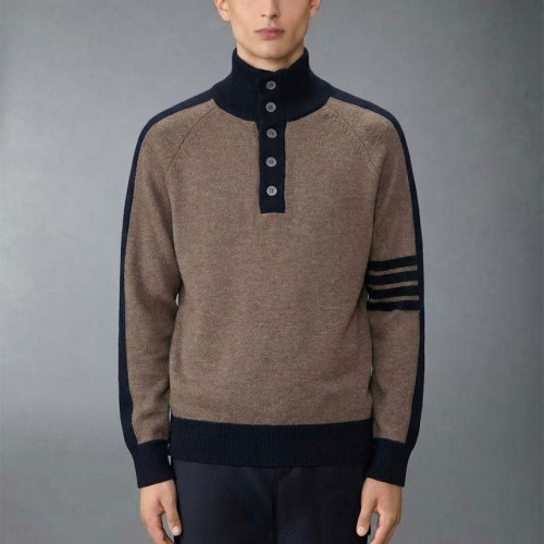 [THOM BROWNE] 톰브라운 밀라노 사선 4바 폴라넥 스웨터 #3249