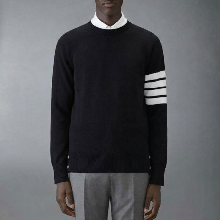 [THOM BROWNE] 톰브라운 밀라노 사선완장 라운드 니트 #3422
