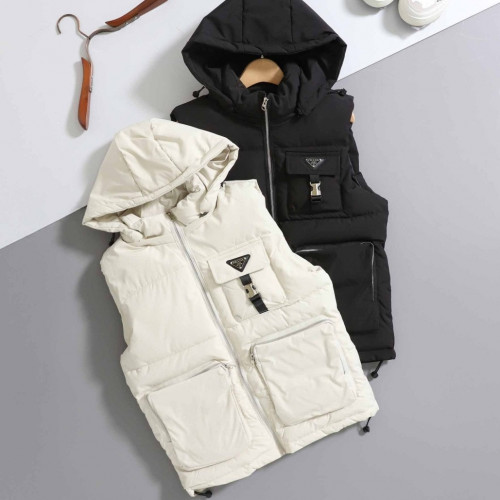 프라다 [ P*ADA ] 리나일론 멀티 포켓 패딩 조끼