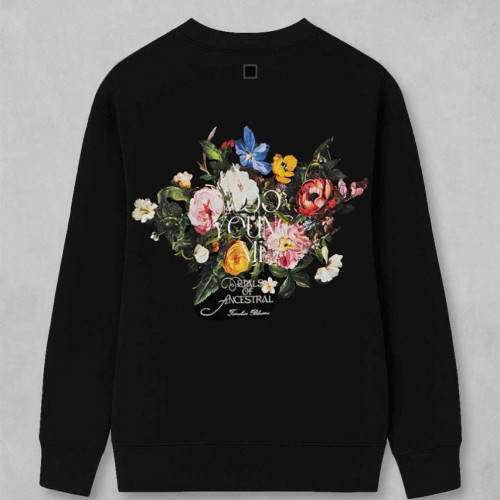 우영미 플라워 백로고 맨투맨 티셔츠#2921