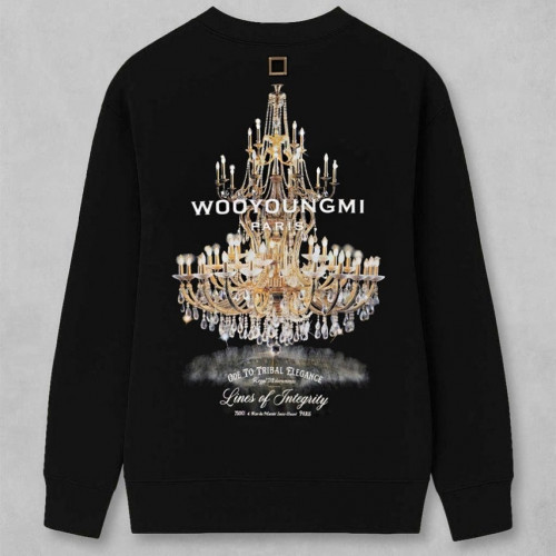 우영미 샹들리에 그래픽 백로고 맨투맨 티셔츠#2925