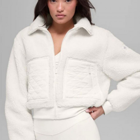 [ALO] 알로 쉐르파 엣지 크롭 후리스 자켓 #3409