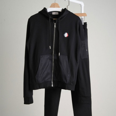 몽클레어 스틸로고패치 후드 풀집업 상하의 셋#20073