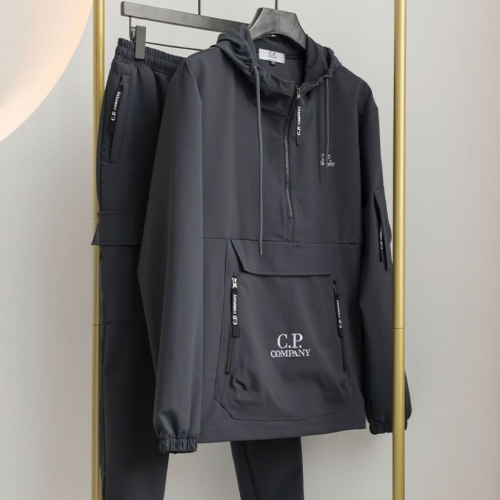 씨피컴퍼니 [C.P conpany] 수입고급 포켓 로고 후디 아노락 조거 셋 #5969
