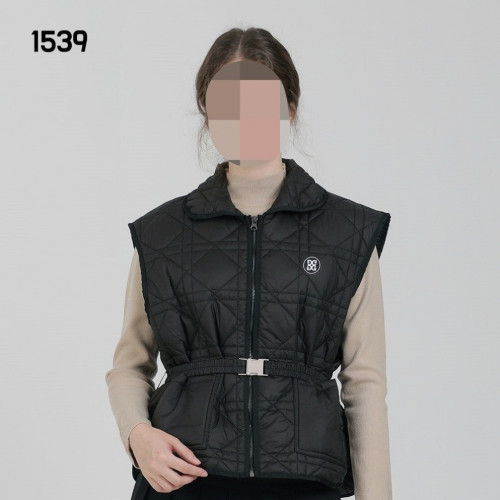 지X어 여자 1539 누빔 벨트 베스트 조끼