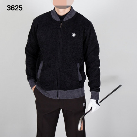 지X어 남자 3625 블루종 기모 니트 집업