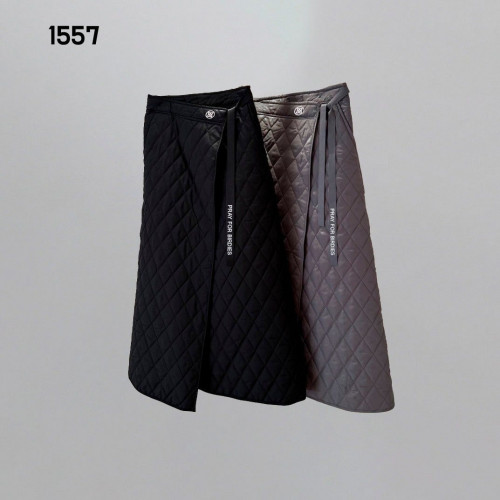 지X어 여자 1557 패딩 랩스커트 치마