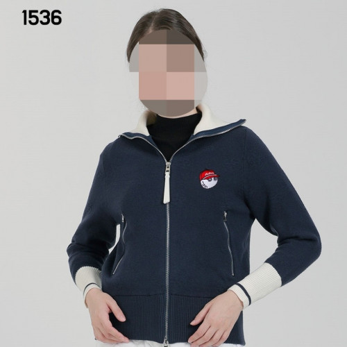 말X 여자 1536 하이넥 방풍 니트 집업 자켓